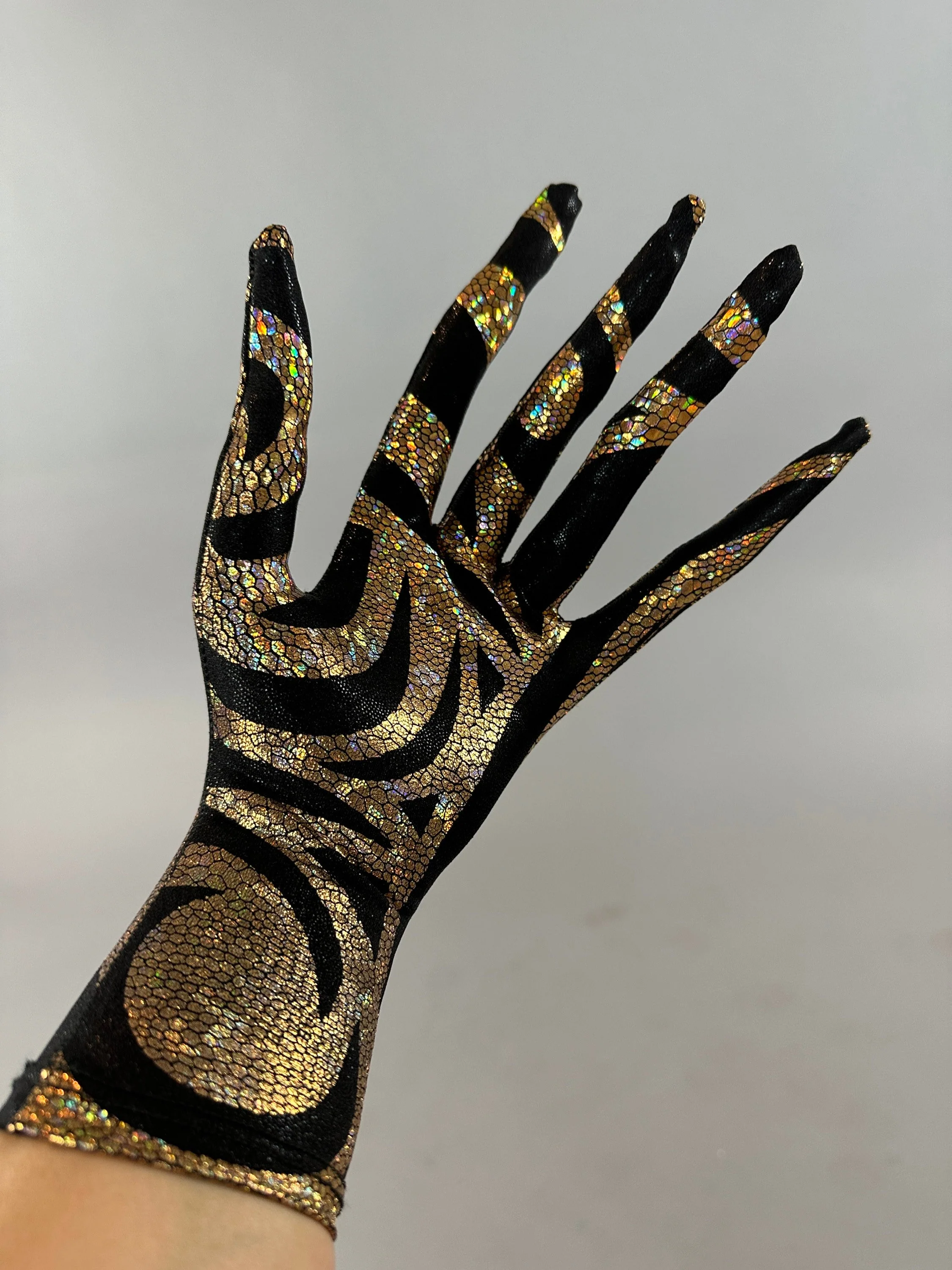 Alien Full Body Costume Set, Turtleneck Catsuit, Spiked Accessories, Open-Eye Headpiece - Image 12