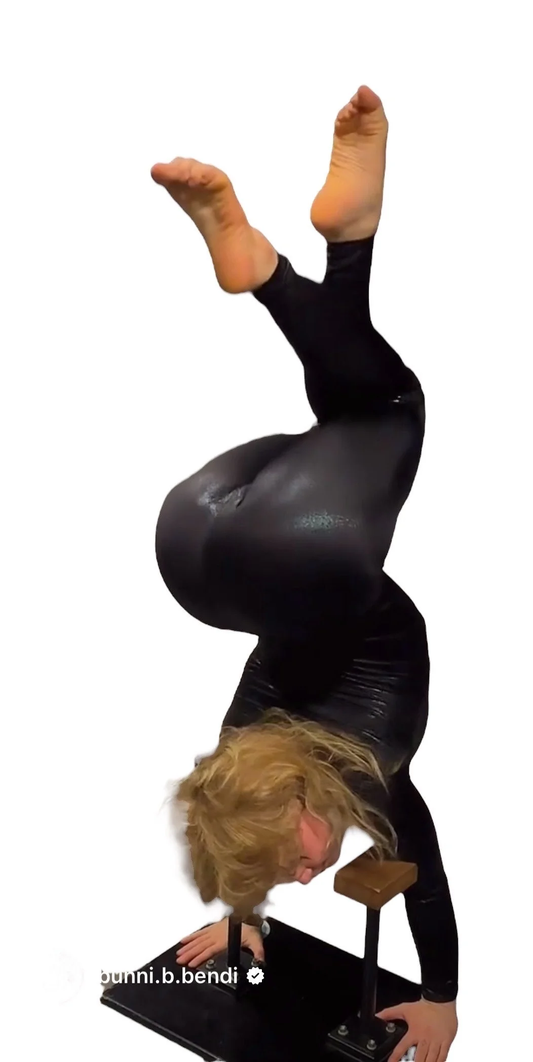 Shiny Black Catsuit, Like Latex Bodysuit, Like PVC Fetish Clothing, Full Sleeves, Turtleneck - Image 10