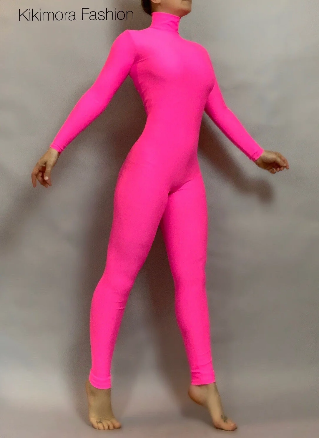 Neon Spandex Catsuit, Custom Dance Bodysuit, Contortion Jumpsuit, Activewear Unitard, Full Body Jumpsuit - Image 5
