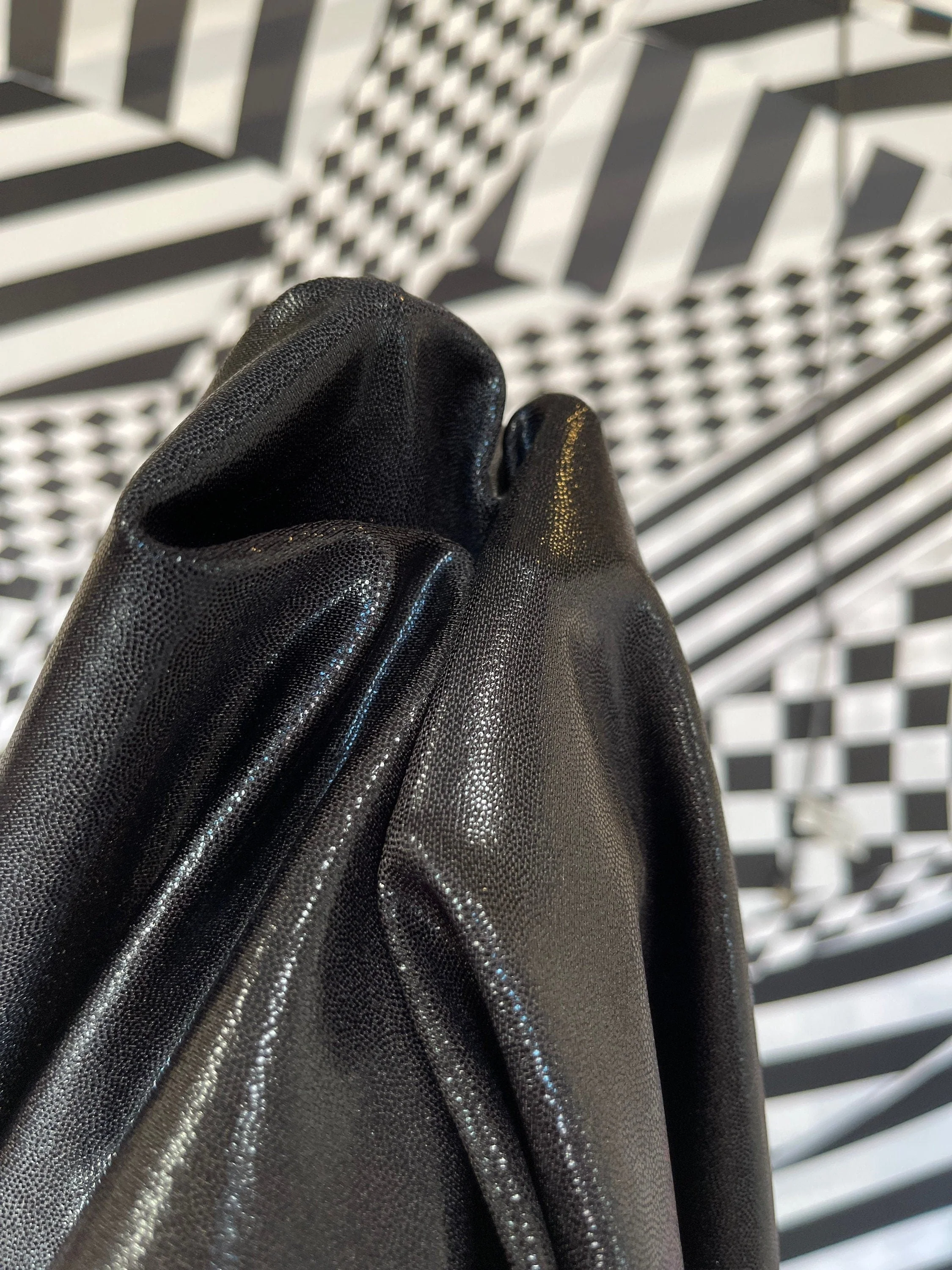 Black and White Checkered Jumpsuit, Sleeveless Catsuit, High Waisted Bodysuit, Circus Unitard, Geometric Print Outfit, Dancewear, Yoga One Piece - Image 7