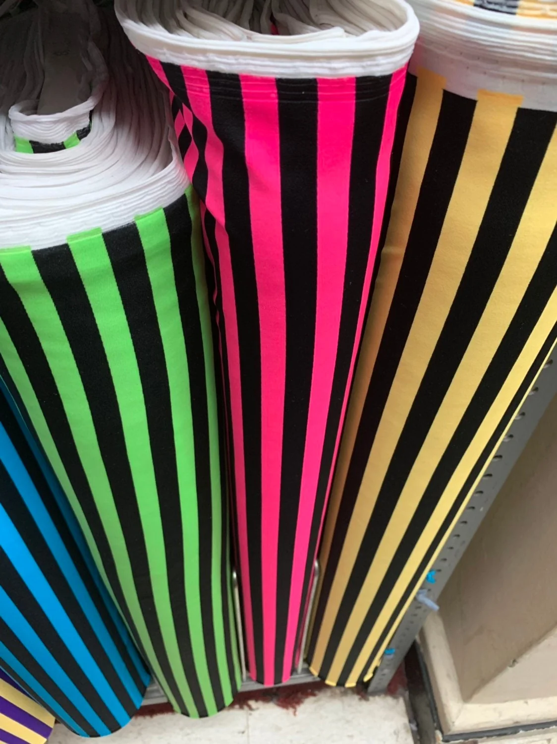 Pink Striped Circus Catsuit, Open Back Bodysuit, Aerialist Dancewear - Image 5