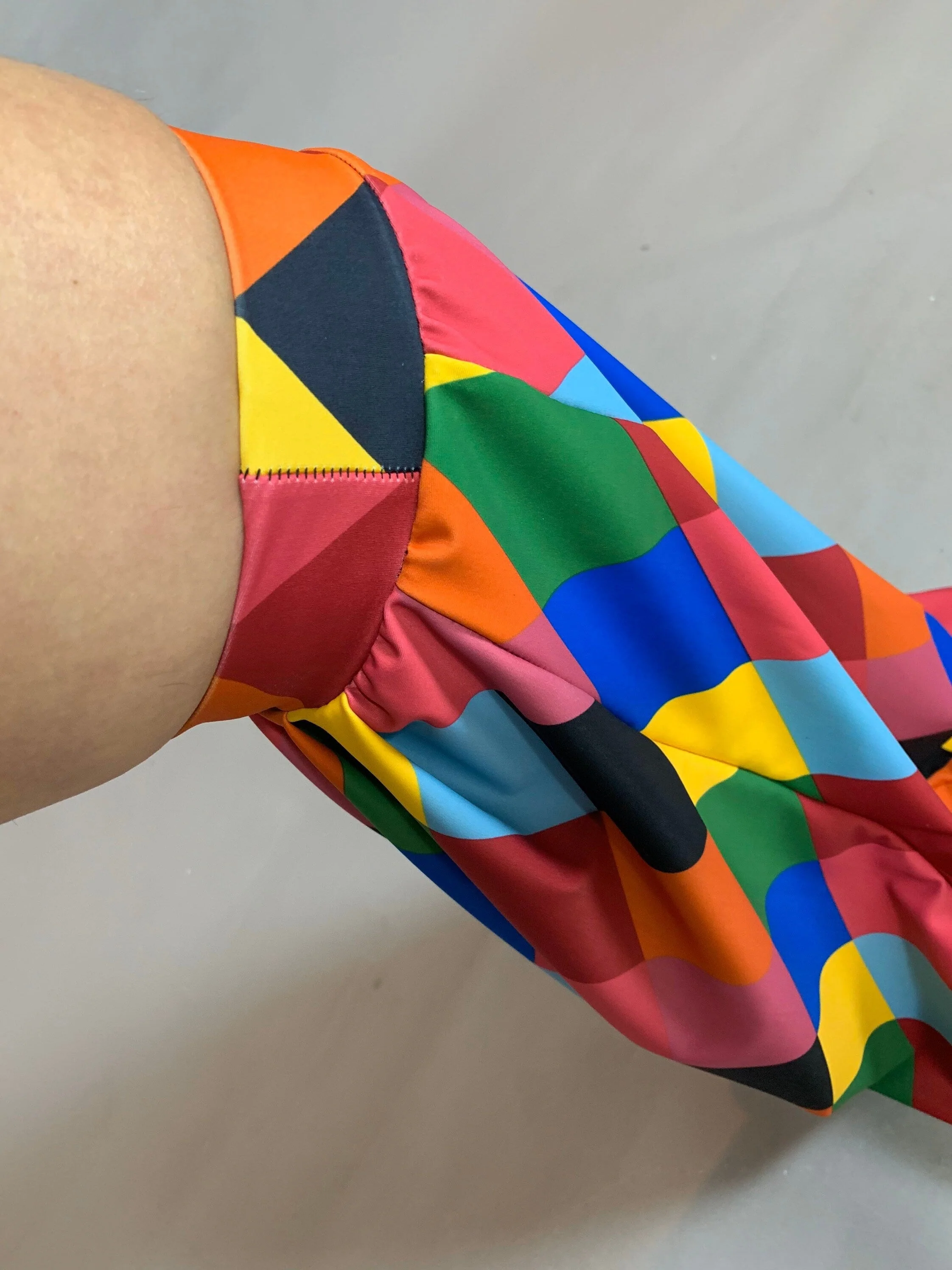 Multicolored Harlequin Stilt Covers, Circus Walker Costume, Diamond Pattern Pants, Exotic Dancewear, Tall Performance Accessories - Image 3